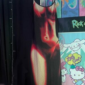 long shein dress colorful